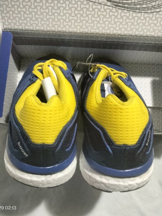 Adidas Supernova Glide Boost 7 Boston Marathon Blue Yellow Runnin Shoes 9 NO BOX main image 7